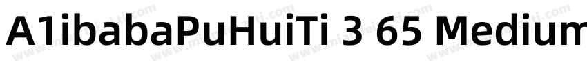 A1ibabaPuHuiTi 3 65 Medium字体转换